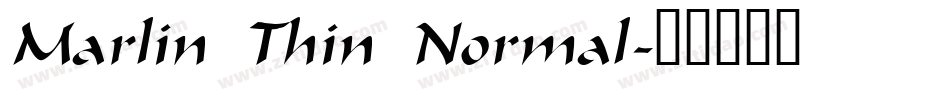 Marlin Thin Normal字体转换